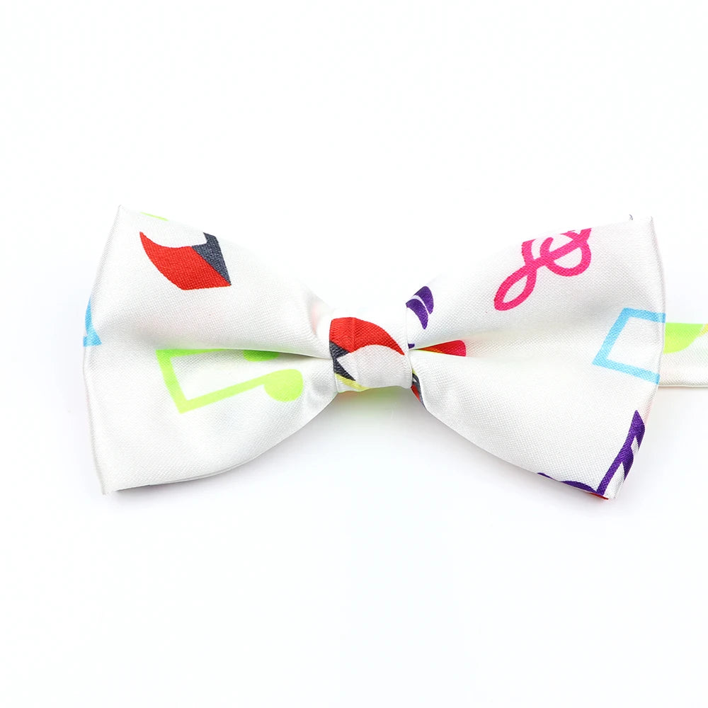 Nœud papillon en forme de note de musique, guitare, piano, pour adultes et enfants, accessoire fantaisie fait à la main pour fête de mariage, cadeau pour hommes