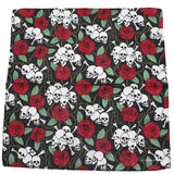 Foulard carré bandana tête de mort 100 % coton, foulard carré style hip-hop, sport, cachemire, vélo, foulard pour femme, pour le cou