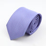 Nouvelle cravate classique à rayures et pois pour homme, jacquard, 7 cm, en polyester, étroite, slim, pour mariage, marié, affaires, costume, chemise, cadeau