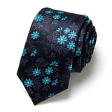 Cravate classique en soie pour homme, 48 couleurs, 7,5 cm, de luxe, à rayures, fine, pour costume, mariage, fête