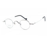 Titanium Glasses Super Small Oval Full Rim Eyeglass Frames Men Women Optical Prescription Lightweight Earwear