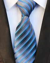 Corbatas de seda tejidas en jacquard con diseño de cachemira a cuadros para hombre, corbatas de 8 cm a rayas para trajes de negocios, bodas y fiestas.