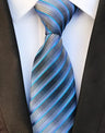 Corbatas de seda tejidas en jacquard con diseño de cachemira a cuadros para hombre, corbatas de 8 cm a rayas para trajes de negocios, bodas y fiestas.