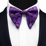 Ricnais Fashion Silk Pasley Floral Big Bowtie Yellow Red Jacquard Bow Tie For Men Business Wedding Party Ties Gigt Accessories