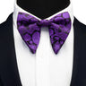 Ricnais Fashion Silk Pasley Floral Big Bowtie Yellow Red Jacquard Bow Tie For Men Business Wedding Party Ties Gigt Accessories