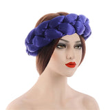 New Satin Twist Braids Hair Tie Braid Headband Women Elastic Hair Bands Ladies Turban Bandage Headwear African Hair Accessories