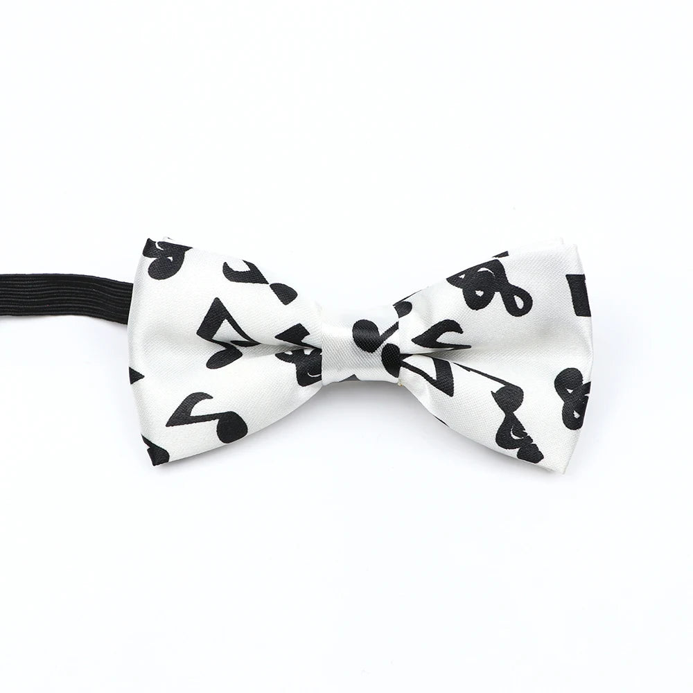 Nœud papillon en forme de note de musique, guitare, piano, pour adultes et enfants, accessoire fantaisie fait à la main pour fête de mariage, cadeau pour hommes