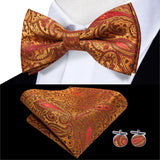 Hi-Tie Nœuds papillon verts de Noël pour hommes Cravate papillon en soie Ensemble de boutons de manchette et mouchoirs pour fête de mariage Nœud papillon uni à carreaux cachemire