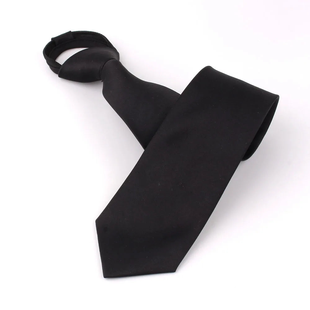Cravates fines solides pour garçons et filles, uniformes scolaires, cravate noire réglable pour hommes et femmes, cravate de mariage pour marié, nœud papillon