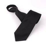 Cravates fines solides pour garçons et filles, uniformes scolaires, cravate noire réglable pour hommes et femmes, cravate de mariage pour marié, nœud papillon
