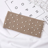 Bow Women's Headbands Pearls Head Bands Knitted Turban Bandana Autumn Winter Elastic Hairband Warm Hair Accessories Headdress