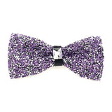 Nœud papillon rose diamant pour homme, nœud papillon strass, accessoire de mariage tendance