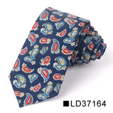 Nouvelle cravate florale pour hommes et femmes, cravate fine en coton pour mariage, cravates décontractées pour hommes, costumes classiques, cravates à imprimé floral