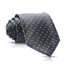 Cravate Huishi 8 cm à pois pour homme, slim, tendance, en polyester et microfibre, à carreaux, pour mariage