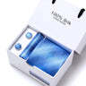 Cravates de marque 100 % soie, coffret cadeau, bureau, homme, classique, fête, mariage, rayées, 7,5 cm, soie, mariage, motif floral, cravate, mouchoir