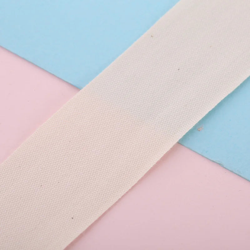 100YARD 10/15/20/25/30/35mm Cotton Webbings High Tenacity Bag Belt Lable Ribbons Sewing Tape Bias Binding DIY Crafts