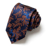 Cravate classique en soie pour homme, 48 couleurs, 7,5 cm, de luxe, à rayures, fine, pour costume, mariage, fête