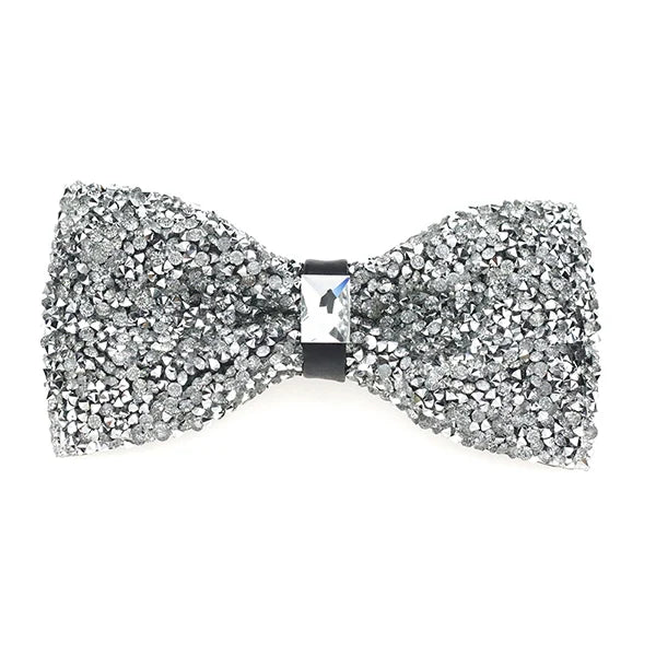 Nœud papillon rose diamant pour homme, nœud papillon strass, accessoire de mariage tendance
