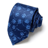 Cravate classique en soie pour homme, 48 couleurs, 7,5 cm, de luxe, à rayures, fine, pour costume, mariage, fête
