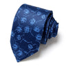 Cravate classique en soie pour homme, 48 couleurs, 7,5 cm, de luxe, à rayures, fine, pour costume, mariage, fête