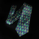 JEMYGINS Cravates de Noël pour hommes 9 cm en soie rouge de bonne qualité, ensemble de pinces à cravate imprimées pour fête, mariage, festival, cadeau