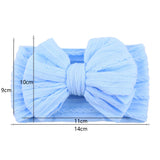 Solid Cable Bow Baby Headband for Child Nylon Layers Headwear Kids Elastic Turban Headwraps Newborn Boys Girls Hair Accessories