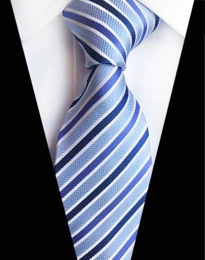 Corbatas de seda tejidas en jacquard con diseño de cachemira a cuadros para hombre, corbatas de 8 cm a rayas para trajes de negocios, bodas y fiestas.