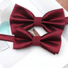 Solid Colorful Parent-Child Bowtie Set Classic Cute Family Butterfly Party Dinner Wedding Design Cute bow tie Accessory NO.1-15