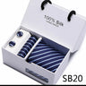 Cravates de marque 100 % soie, coffret cadeau, bureau, homme, classique, fête, mariage, rayées, 7,5 cm, soie, mariage, motif floral, cravate, mouchoir