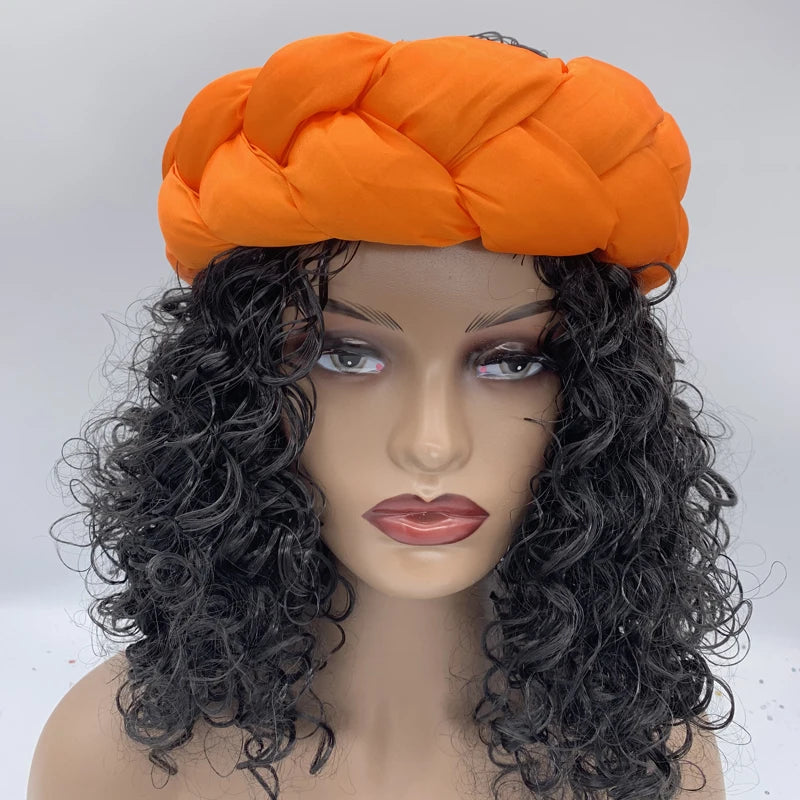 Bronzing Fabric Women's Headbands Elastic Braids Hair Bands Female Turban Cap Party Headwear Accessories Fashion Bandage Bandana
