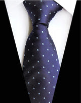 Corbatas de seda tejidas en jacquard con diseño de cachemira a cuadros para hombre, corbatas de 8 cm a rayas para trajes de negocios, bodas y fiestas.