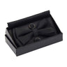 Ensemble de nœuds papillon solides de différentes tailles, haut et bas, nœud papillon uni pour homme, mouchoir, boutons de manchette, coffret cadeau pour hommes, cravates de mode de mariage