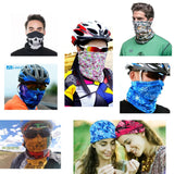 Outdoor Magic Bandana Solid Neon Color Cycling Hiking Scarves Headband Polyester Fashion Neck Cover Fishing Windproof Face Mask