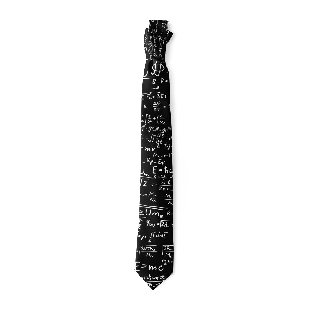 Cravate pour homme, motif animal drôle, motif paon, motif mathématique, en polyester, style décontracté, idéal pour les affaires ou les soirées.