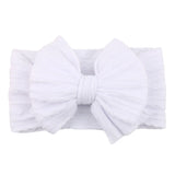 Solid Cable Bow Baby Headband for Child Nylon Layers Headwear Kids Elastic Turban Headwraps Newborn Boys Girls Hair Accessories