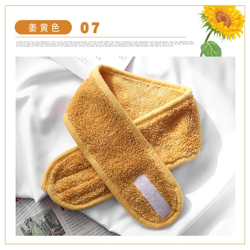 2021 Head Turban Soft Makeup Wrap Headbands Cosmetic Fabric Towel Spa Bath Shower Wash Face Elastic Facial HeadBand For Women