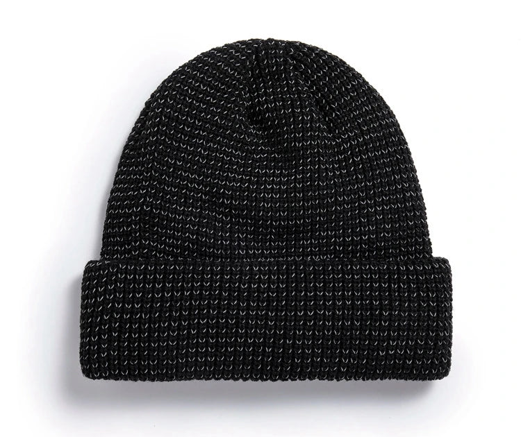 TOHUIYAN Reflective Knitted Hats Magical High Visibility Winter Warm Caps Women Men Bonnet Beanie Hat for Night Running Walking
