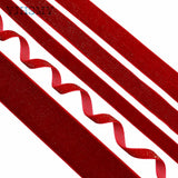 Ruban de Noël en velours rouge brillant pour le Nouvel An, 4,6 m, pour guirlandes, cadeaux, emballages, couronnes, nœuds