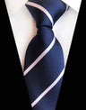 Corbatas de seda tejidas en jacquard con diseño de cachemira a cuadros para hombre, corbatas de 8 cm a rayas para trajes de negocios, bodas y fiestas.