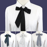 Chic DIY Chiffon Bänder Fliege Für Damen Mädchen Schule Hochzeit Einfarbig Dot Geschmeidig Schwarz Rot Rosa Bowknot Hemd Zubehör