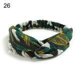 New Fashion Women Girls Bohemian Hair Bands Print Headbands Vintage Cross Turban Bandage Bandanas HairBands Hair Accessories