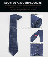 Cravate Huishi 8 cm à pois pour homme, slim, tendance, en polyester et microfibre, à carreaux, pour mariage