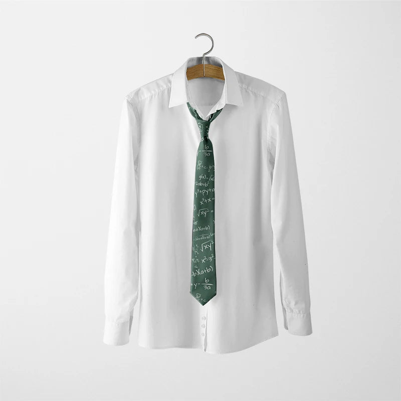Cravate pour homme, motif animal drôle, motif paon, motif mathématique, en polyester, style décontracté, idéal pour les affaires ou les soirées.