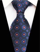 Corbatas de seda tejidas en jacquard con diseño de cachemira a cuadros para hombre, corbatas de 8 cm a rayas para trajes de negocios, bodas y fiestas.