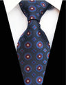 Corbatas de seda tejidas en jacquard con diseño de cachemira a cuadros para hombre, corbatas de 8 cm a rayas para trajes de negocios, bodas y fiestas.