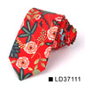 Nouvelle cravate florale pour hommes et femmes, cravate fine en coton pour mariage, cravates décontractées pour hommes, costumes classiques, cravates à imprimé floral
