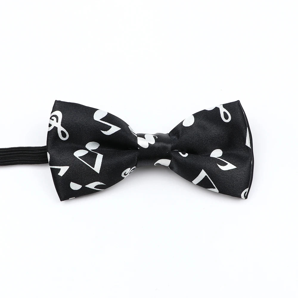 Nœud papillon en forme de note de musique, guitare, piano, pour adultes et enfants, accessoire fantaisie fait à la main pour fête de mariage, cadeau pour hommes