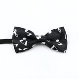 Nœud papillon en forme de note de musique, guitare, piano, pour adultes et enfants, accessoire fantaisie fait à la main pour fête de mariage, cadeau pour hommes