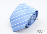 Nouvelle cravate classique à rayures et pois pour homme, jacquard, 7 cm, en polyester, étroite, slim, pour mariage, marié, affaires, costume, chemise, cadeau