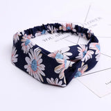 2020 Fashion Bohemian Headband Print Hairbands For Women Girls Vintage Cross Knot Turban Bandanas Headwear Hair Accessories